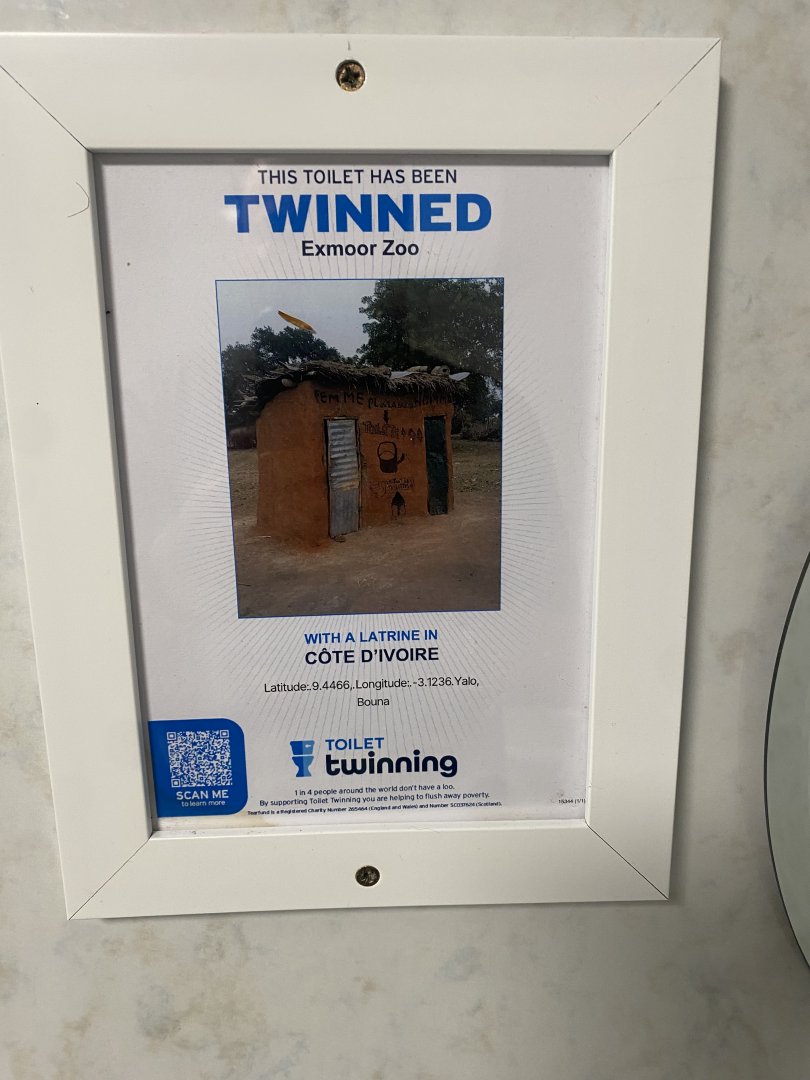 Toilet Twinning sign in Men’s WC 050625