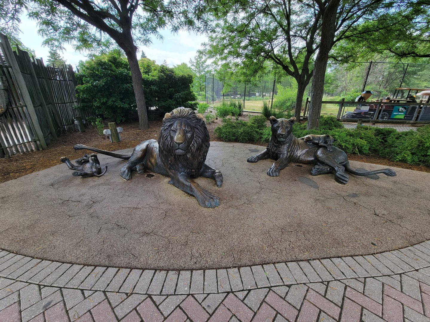 Toledo Zoo, Africa! - Lion statues