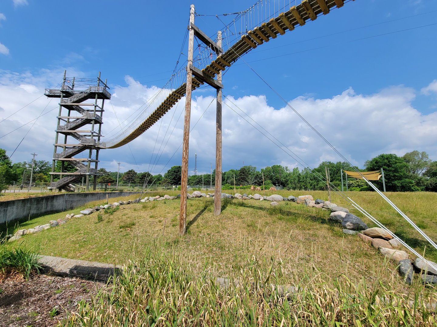 Toledo Zoo, Africa! - Savannah from train, far end of Expedition Africa