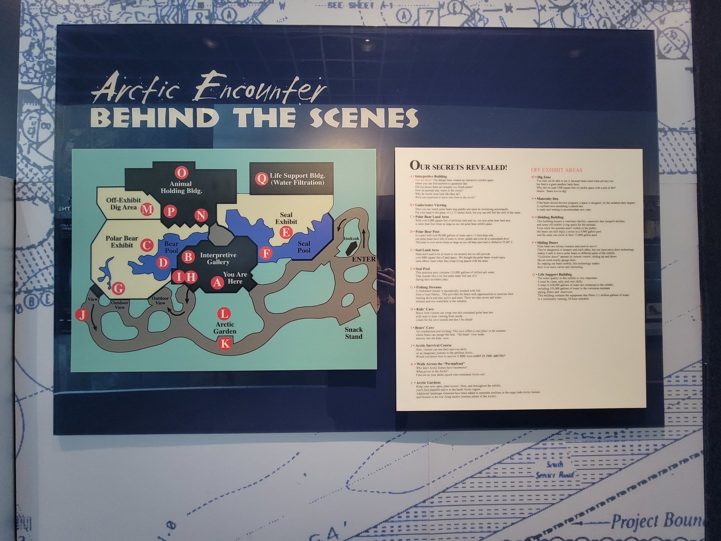 Toledo Zoo, Arctic Encounter - Map of the area