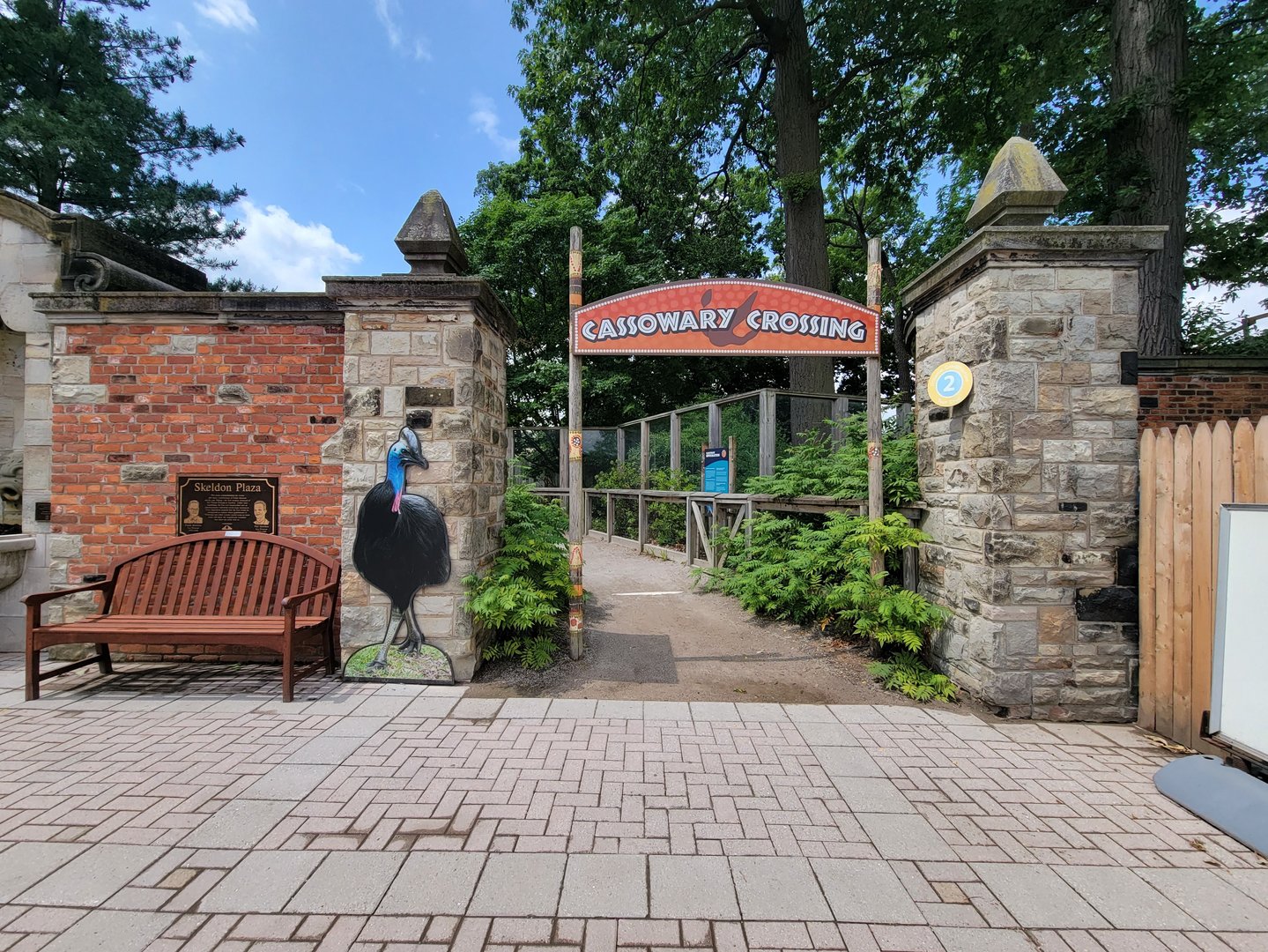 Toledo Zoo - Cassowary Crossing, Skeldon Plaza