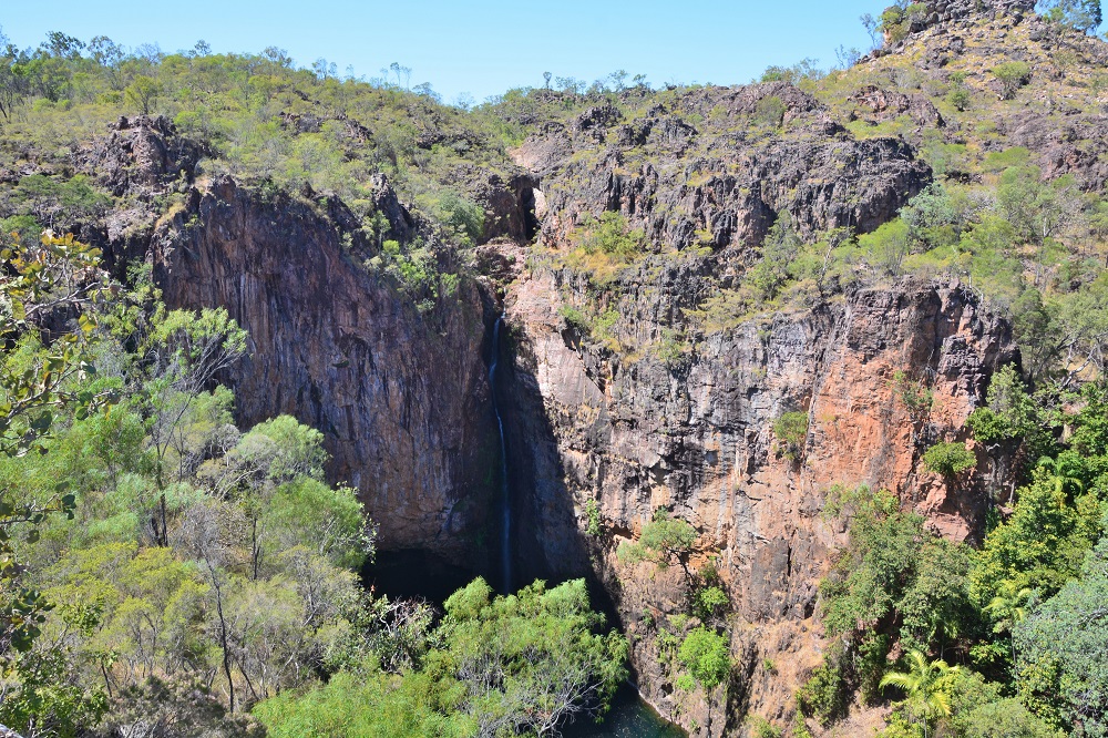? Tolmer falls. Home to Orange Horseshoe & Ghost bats, both rare.  NT