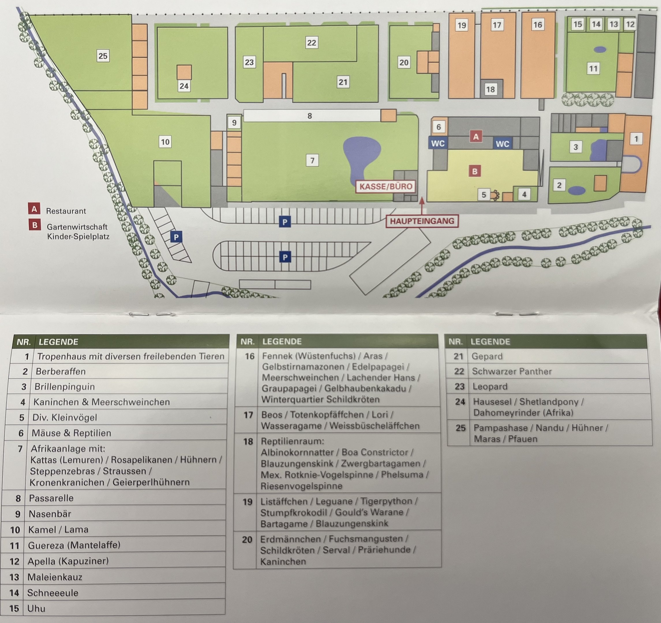 Toni’s Zoo Map - undated