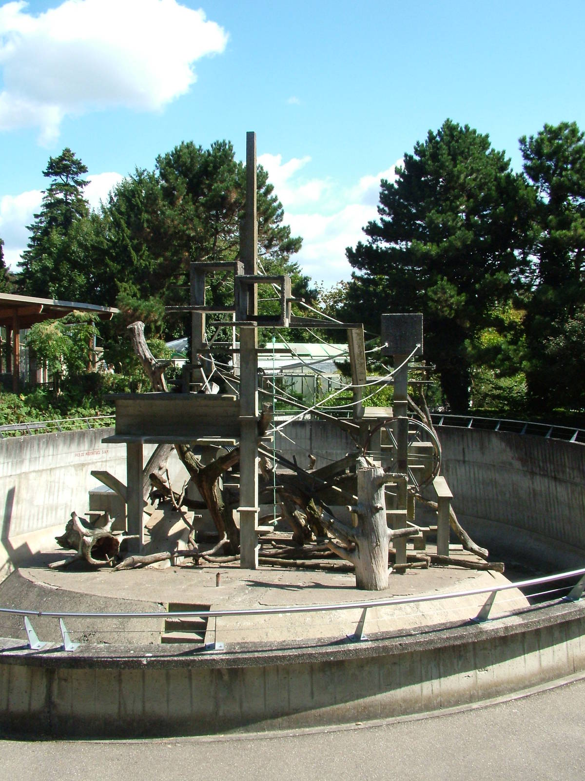 Tonkean Macaque exhibit at Mulhouse 29/08/09