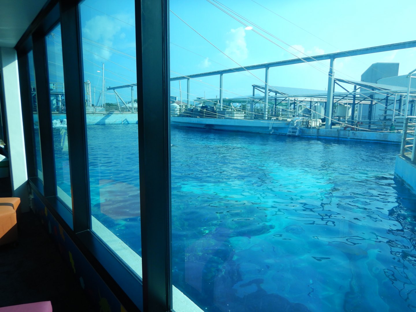 Top view of the main tank