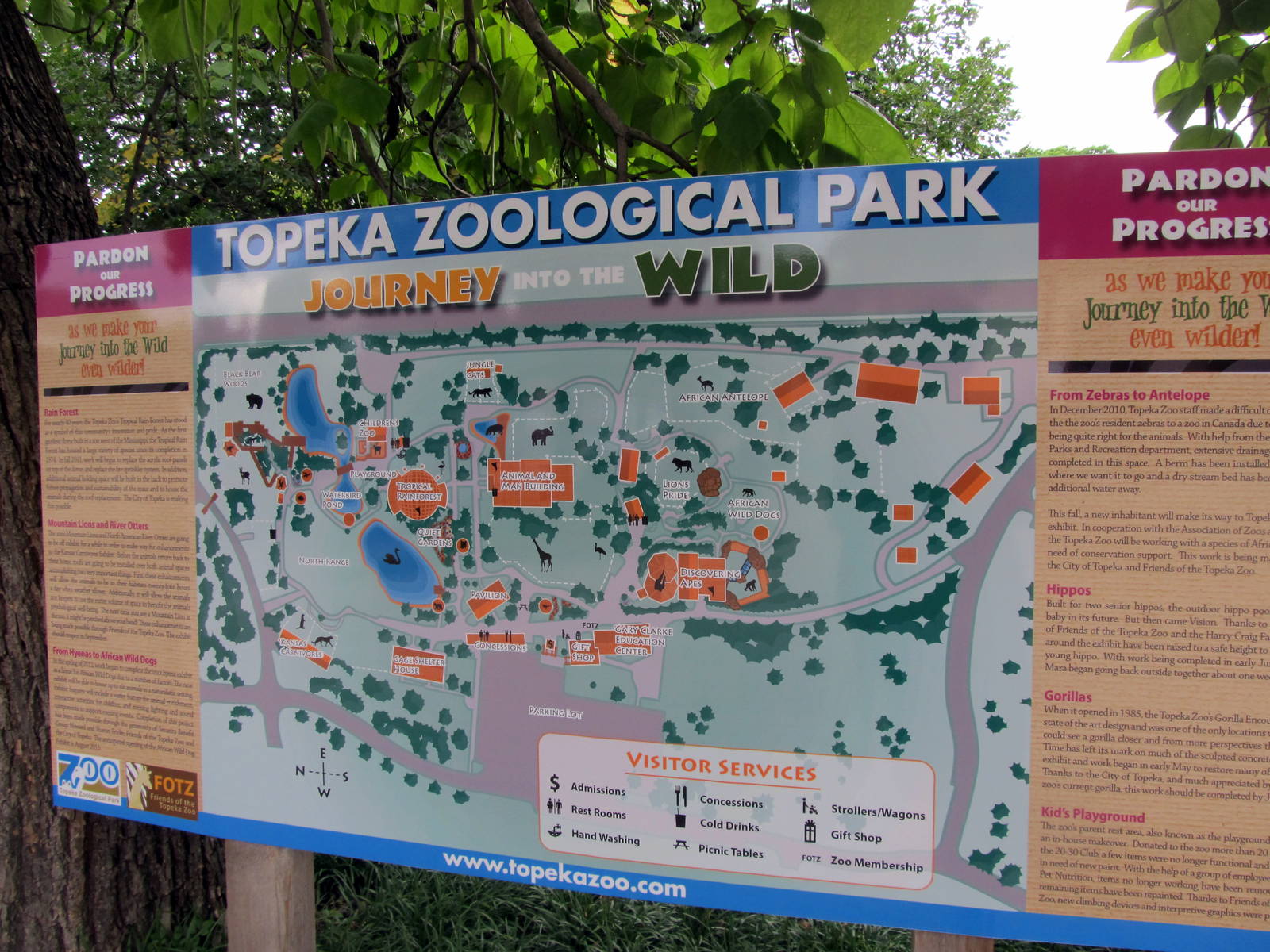 Topeka Zoo 2011 - Map