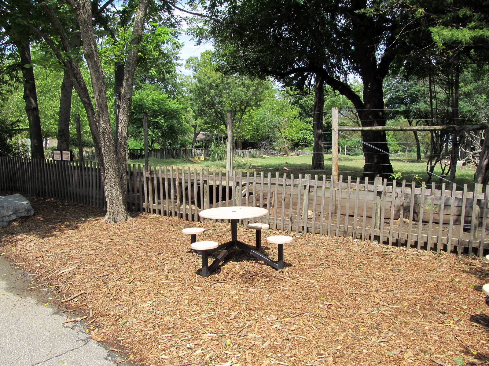 Topeka Zoo 2011 - Seating Area/Tortoise Exhibits/Giraffe Exhibit