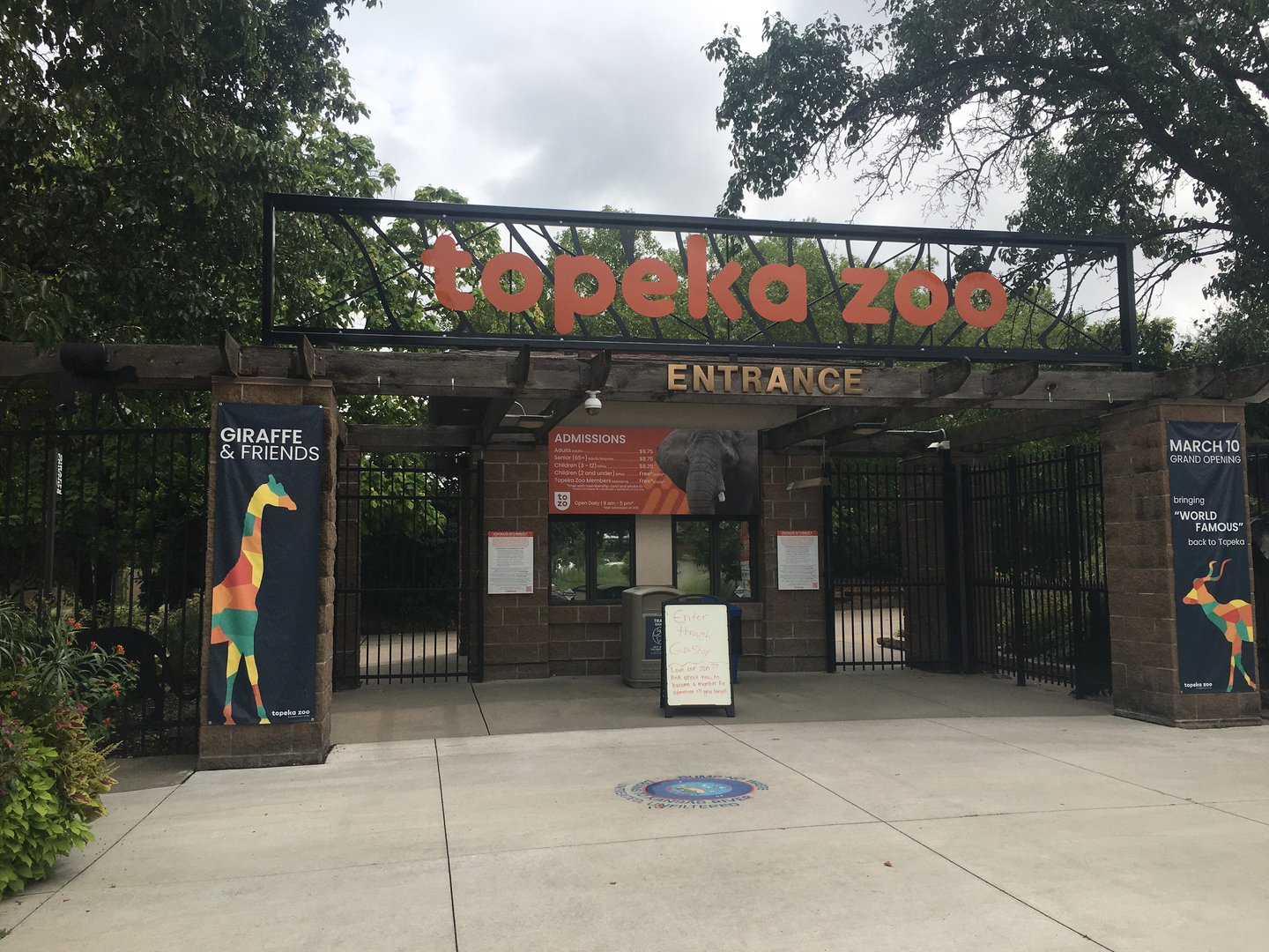 Topeka Zoo Entrance