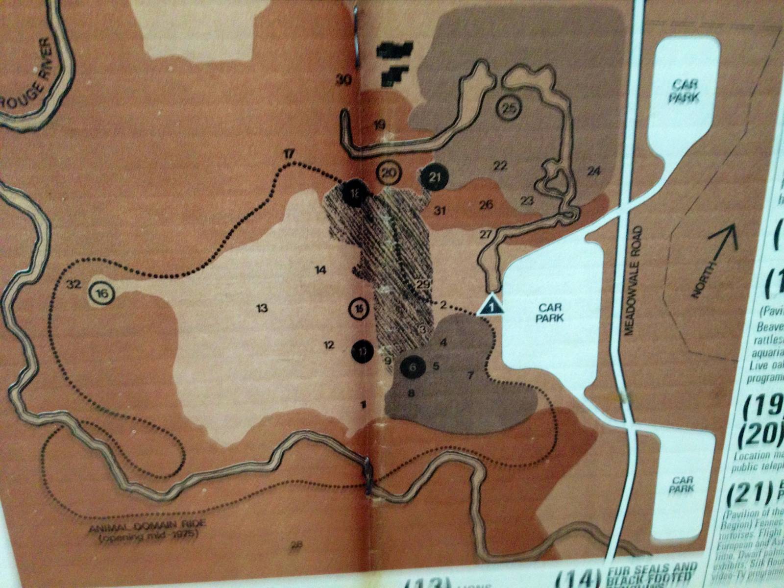 Toronto Zoo Original Map