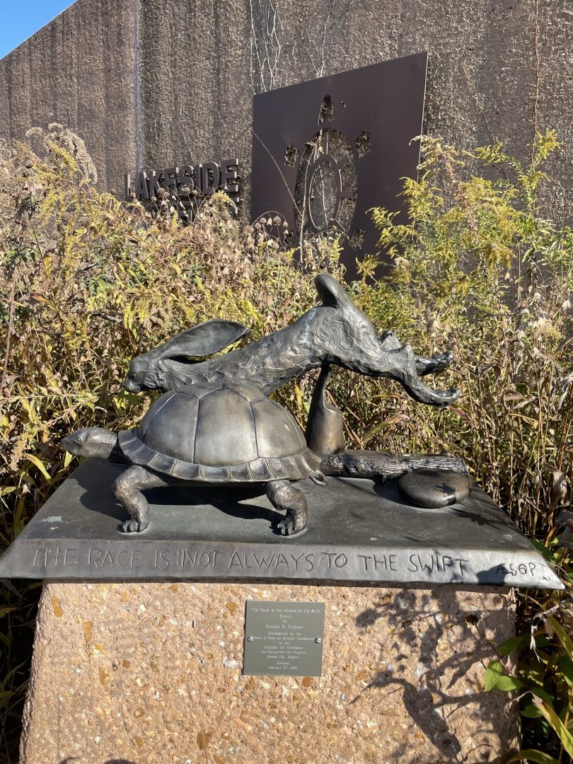 Tortoise and Hare Statue