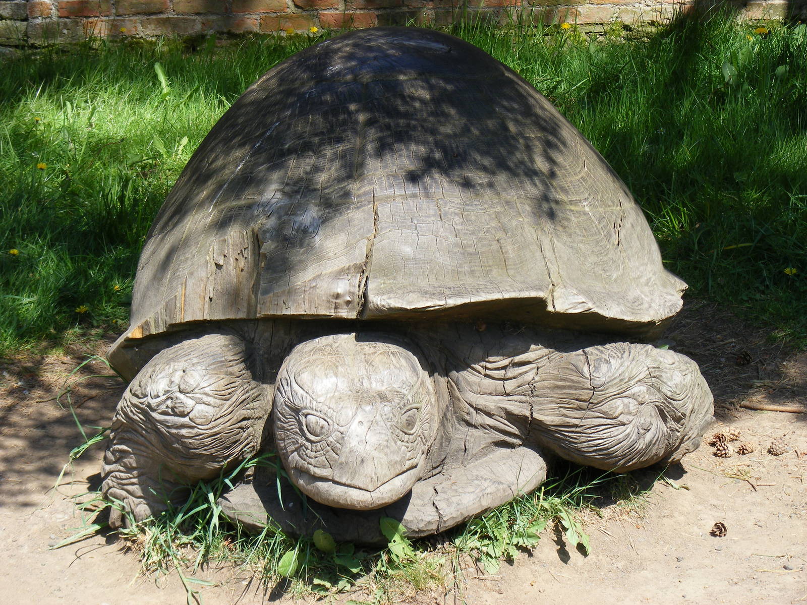 Tortoise statue at Camperdown Wildlife Centre, 18 May 2010