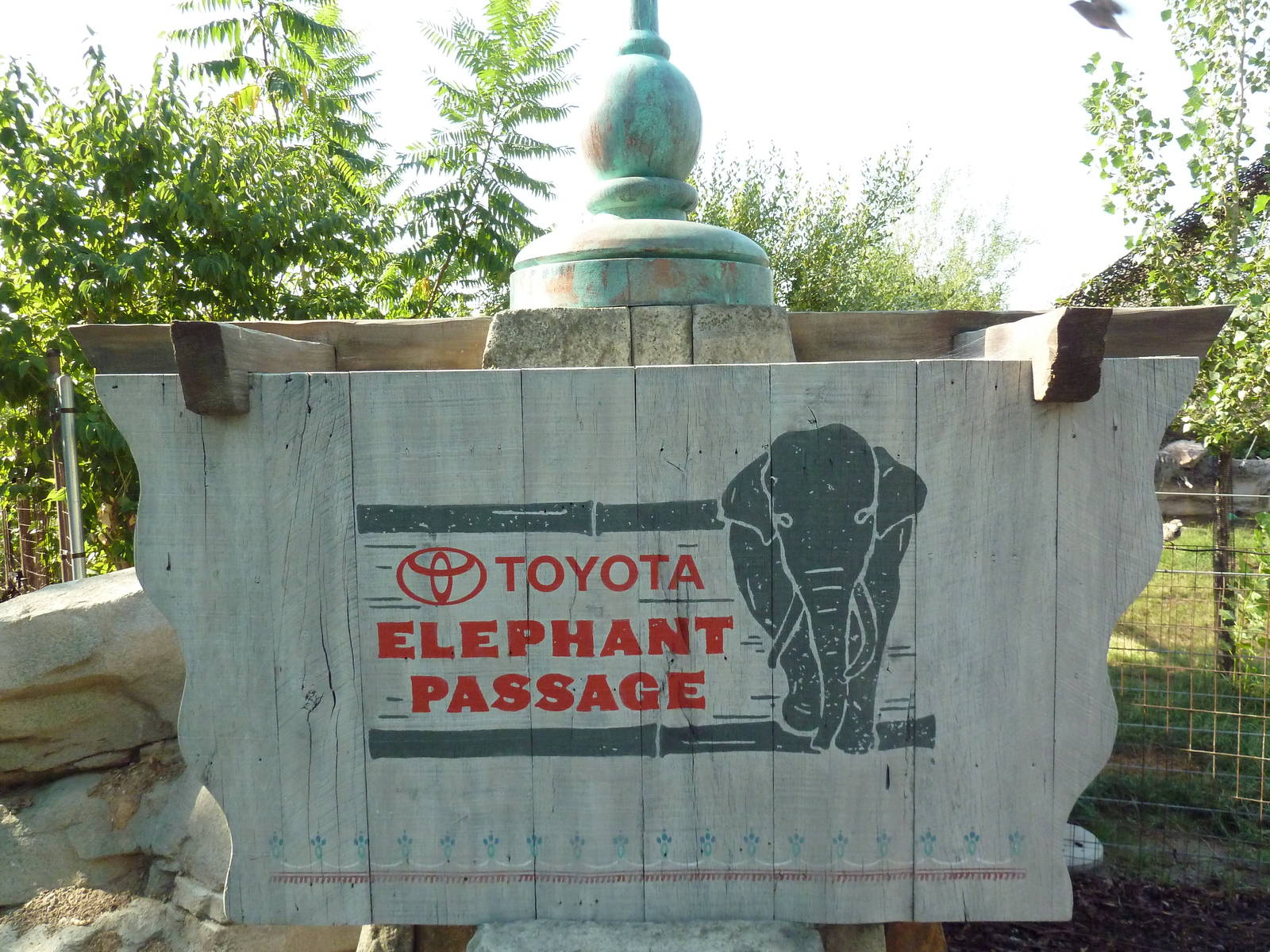 Toyota Elephant Passage - Sign