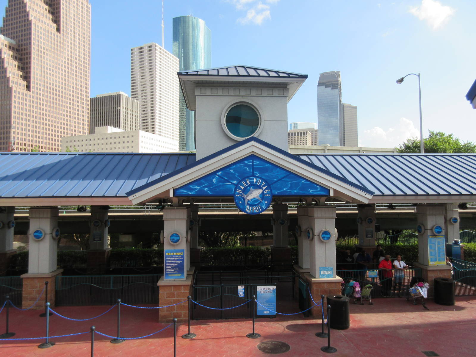Train Station (train runs through the big shark tank)