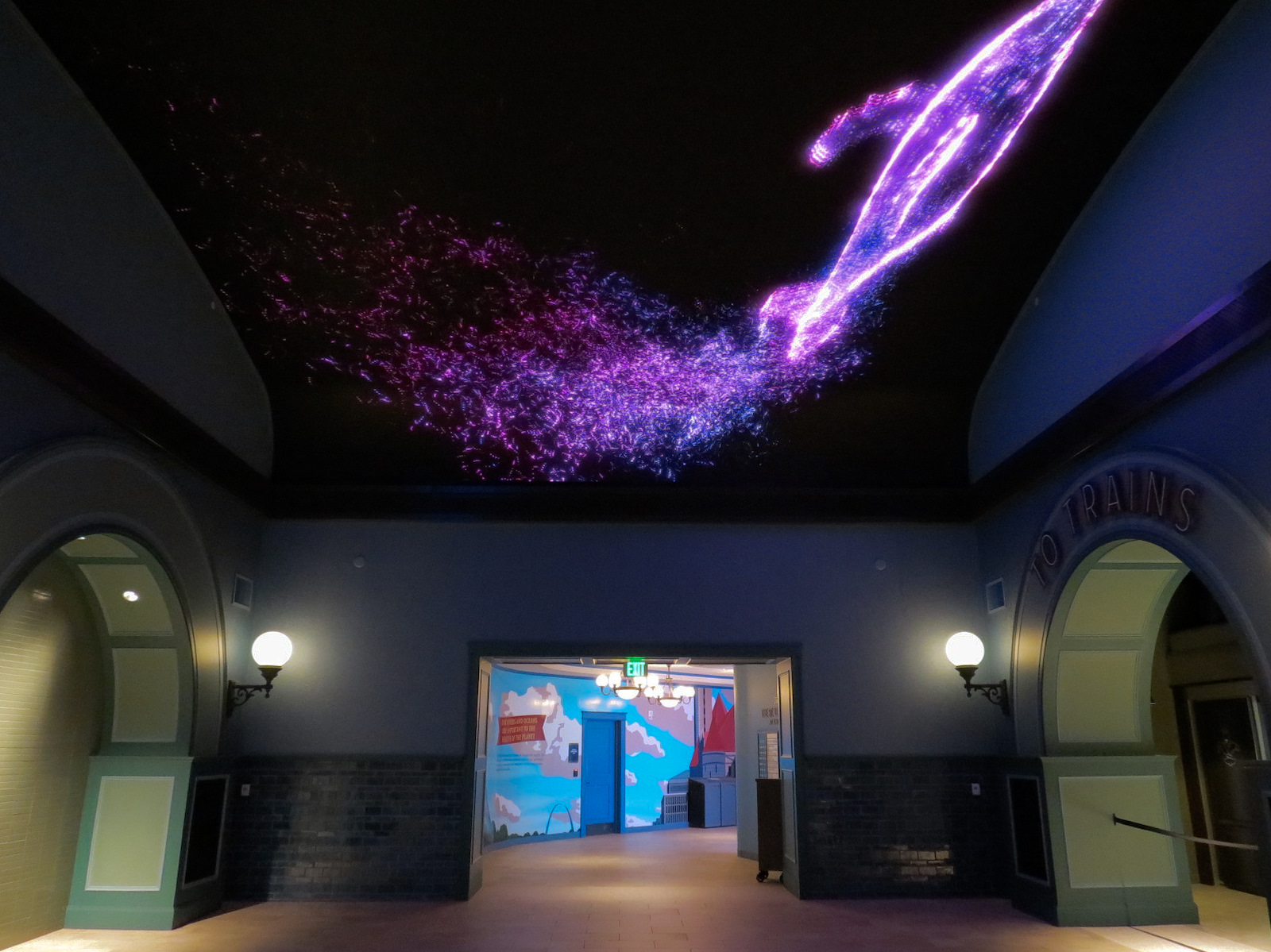 Train-themed Entrance Hall