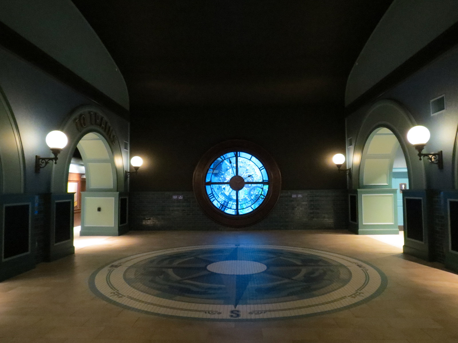 Train-themed Entrance Hall