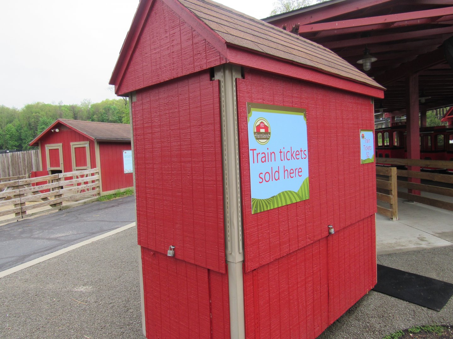 Train Ticket Cart that appeared next to train