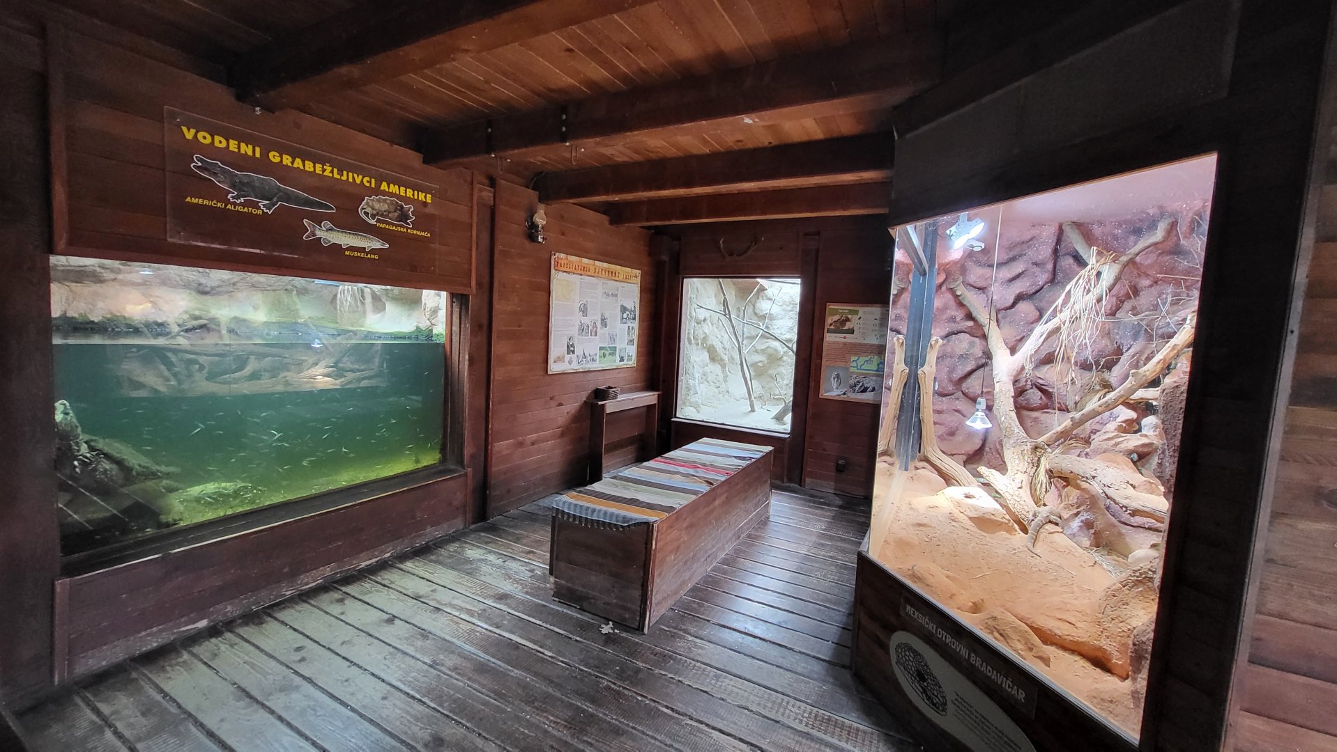 "Trapper's cabin" exhibit