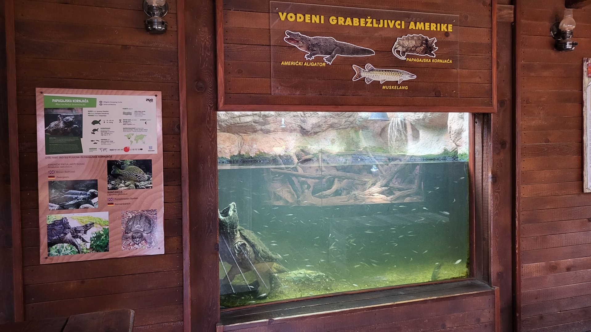 "Trapper's cabin" exhibit