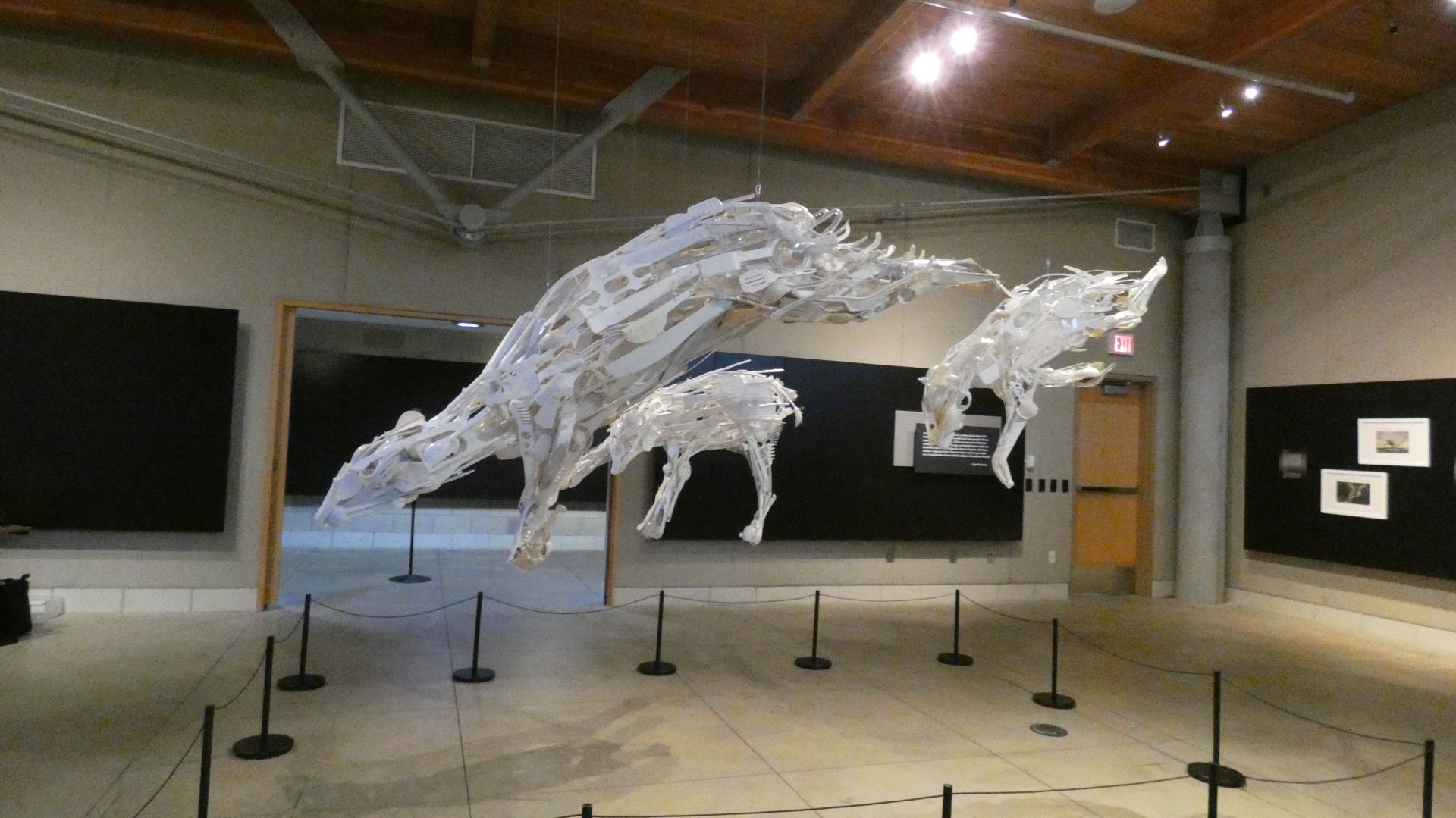 "Travelers" (Family of Polar Bears), Reclaimed Creations Gallery, Ford Education Center - July 2022