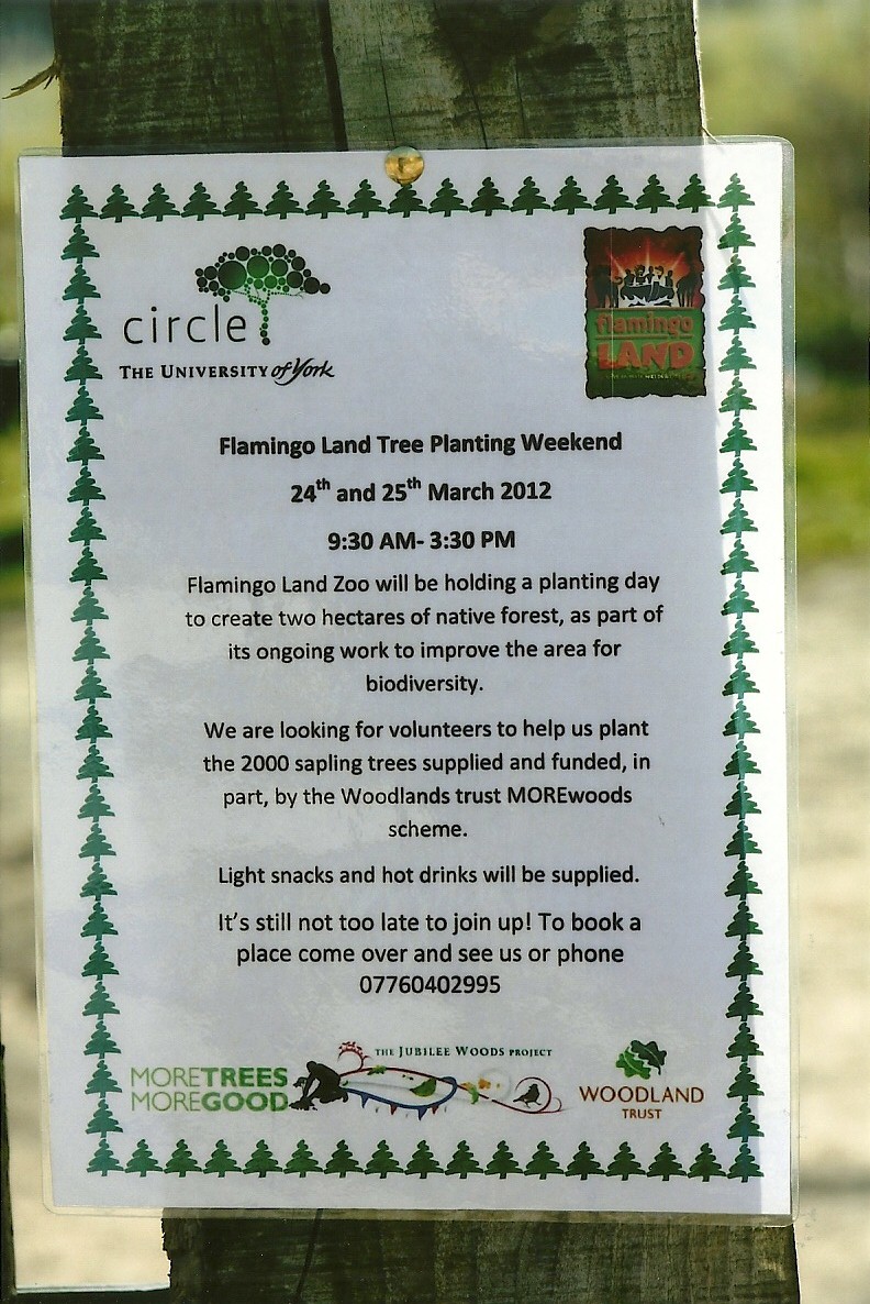 Tree planting signage 30th March 2012