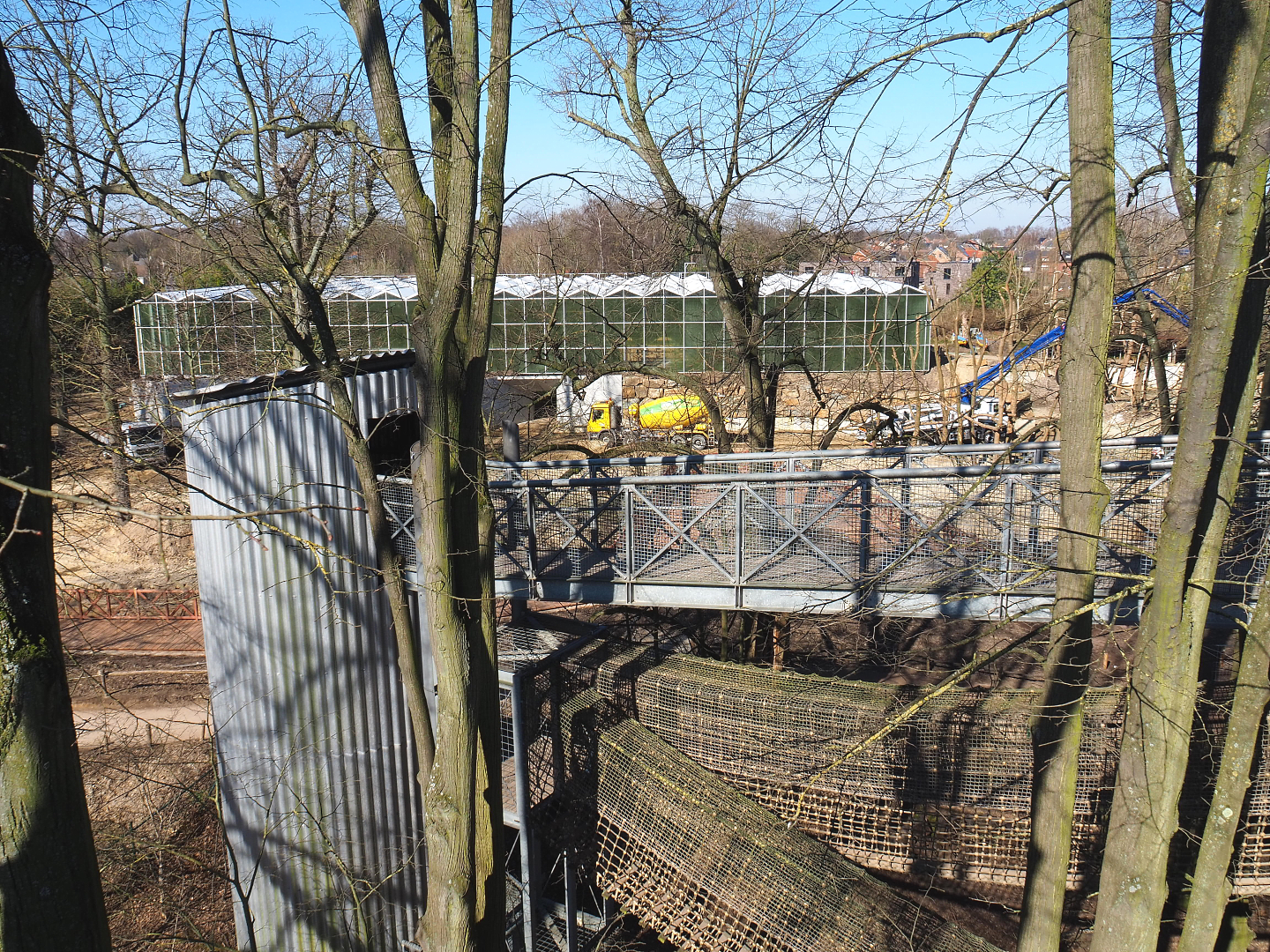 Tree-top walk structures - Tower with access staircase, main canopy walkway and adventure trails, 2022-03-08