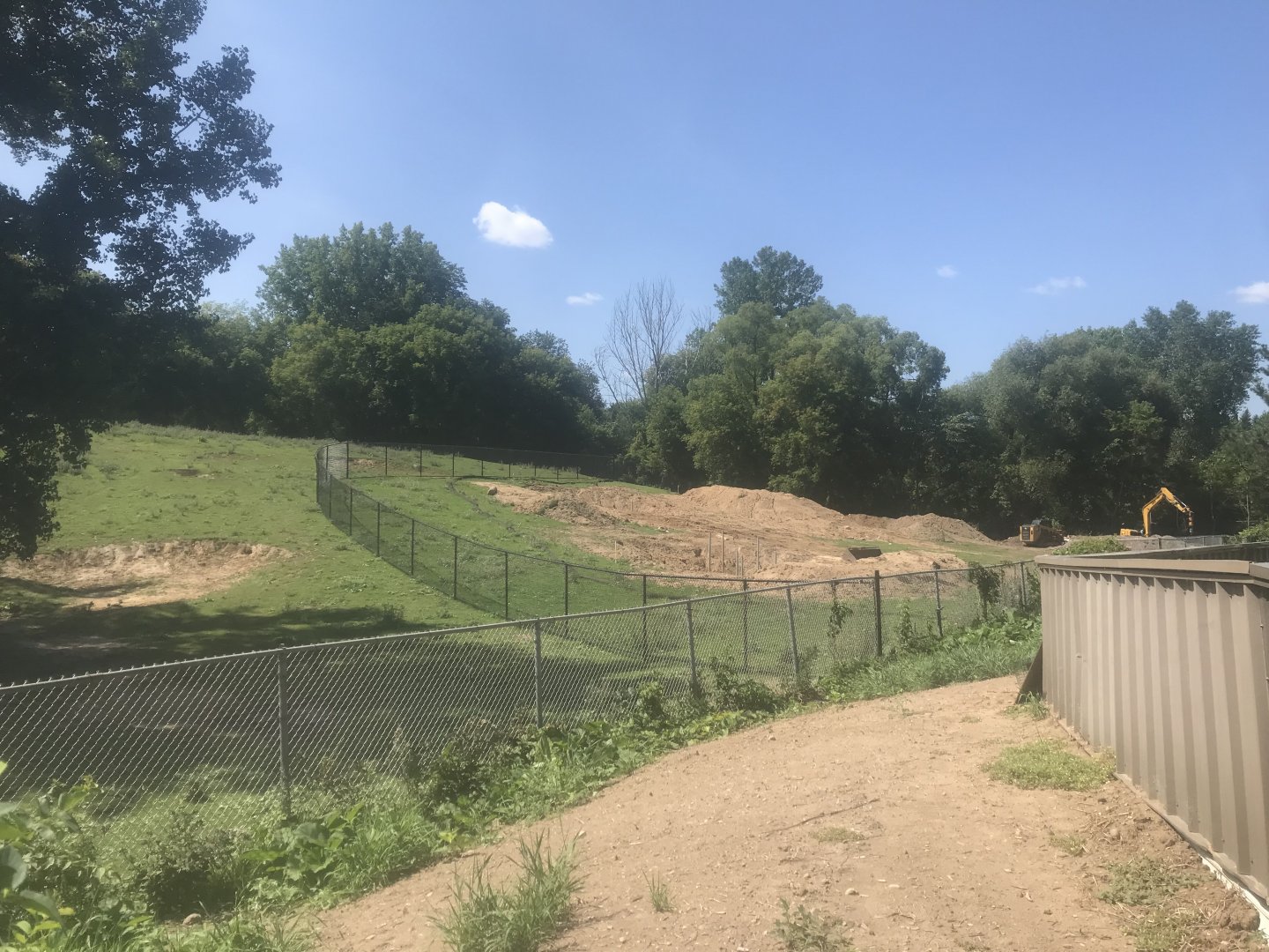 Treetops Trail Construction on American Bison Exhibit