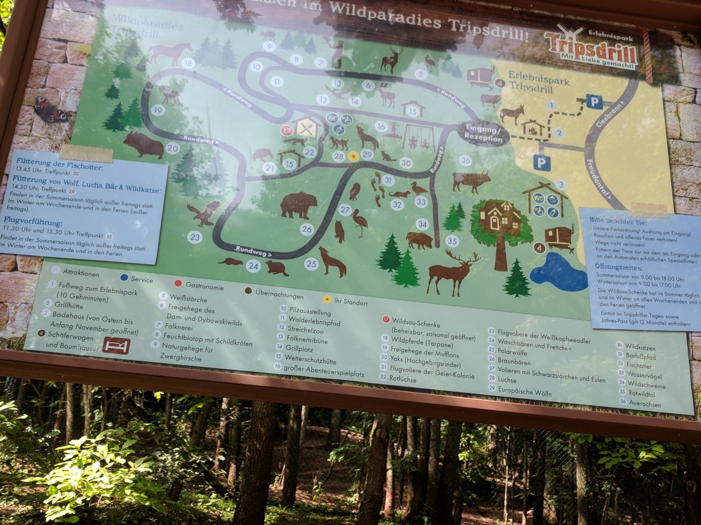 Tripsdrill Wildlife Current Zoo Map 2021