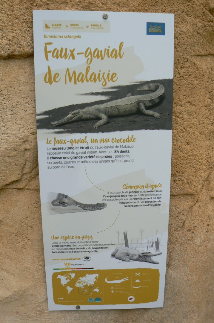 Tropical dome - False gharial signage