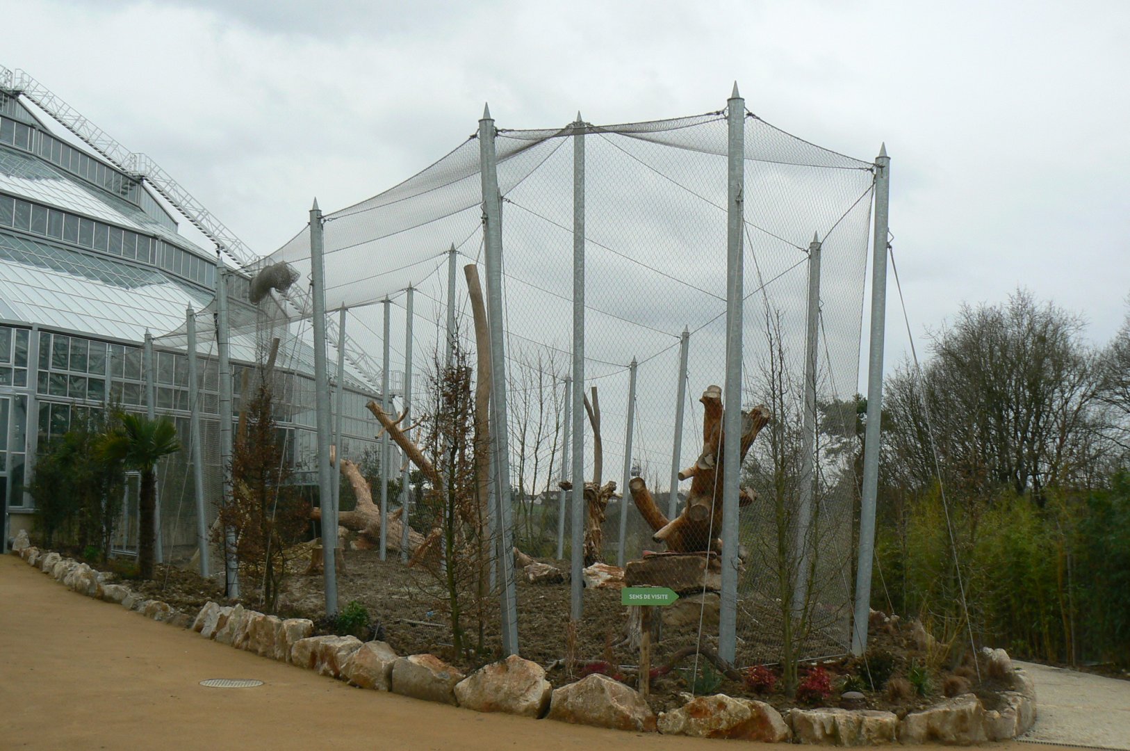 Tropical dome - Future outdoor aviary for douc langurs (maybe !)