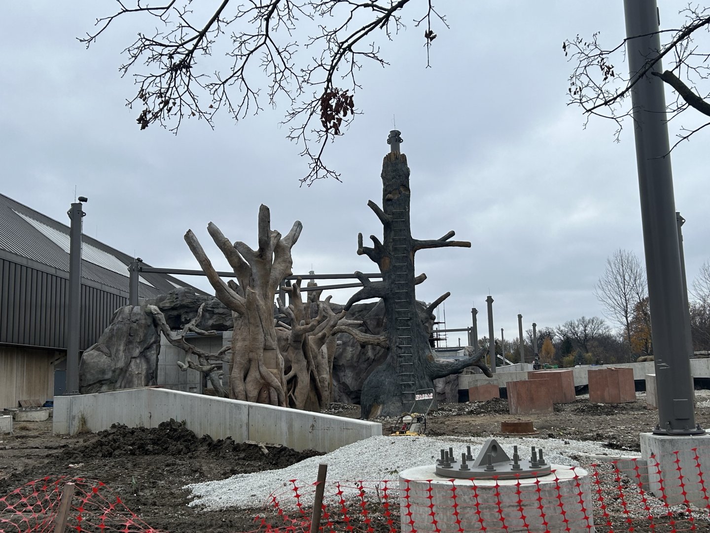 Tropical Forests Construction Progress (Monkey Exhibit) - November 2024