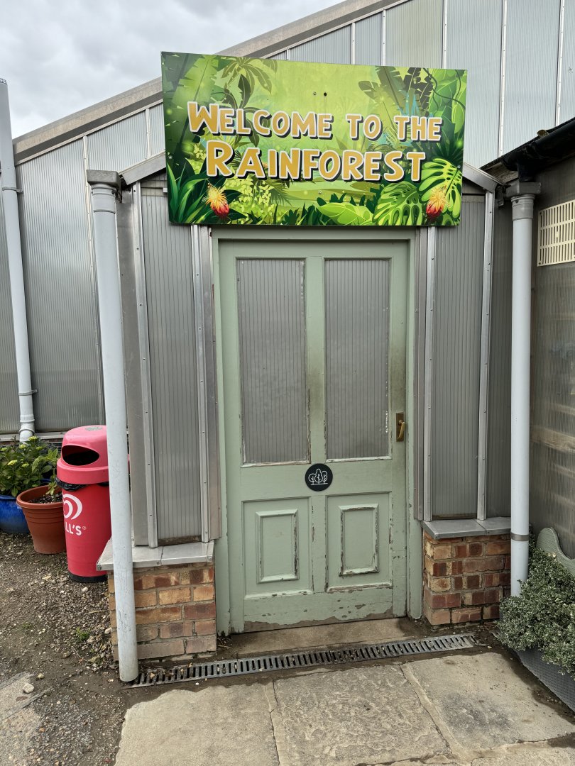 Tropical House Entrance at Woodside Wildlife Park (May 2024)