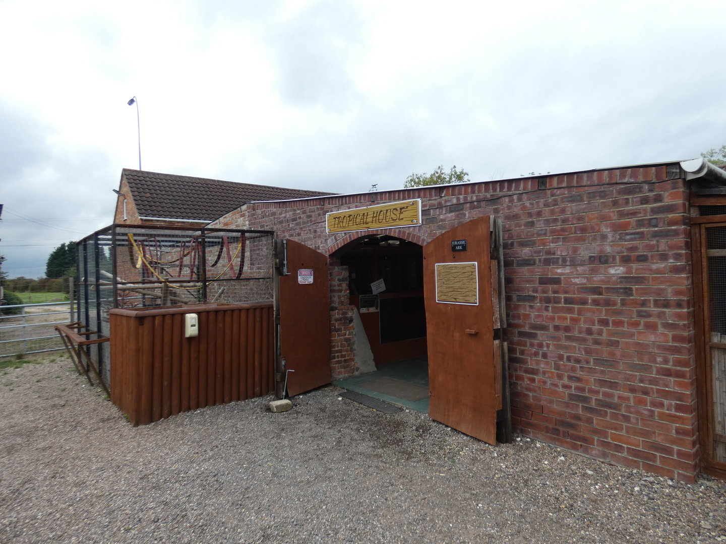 Tropical house entrance