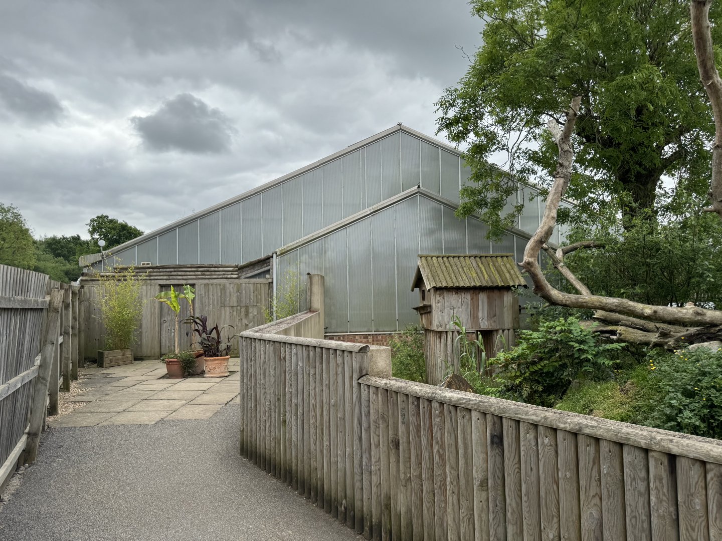Tropical House Exterior at Woodside Wildlife Park (May 2024)