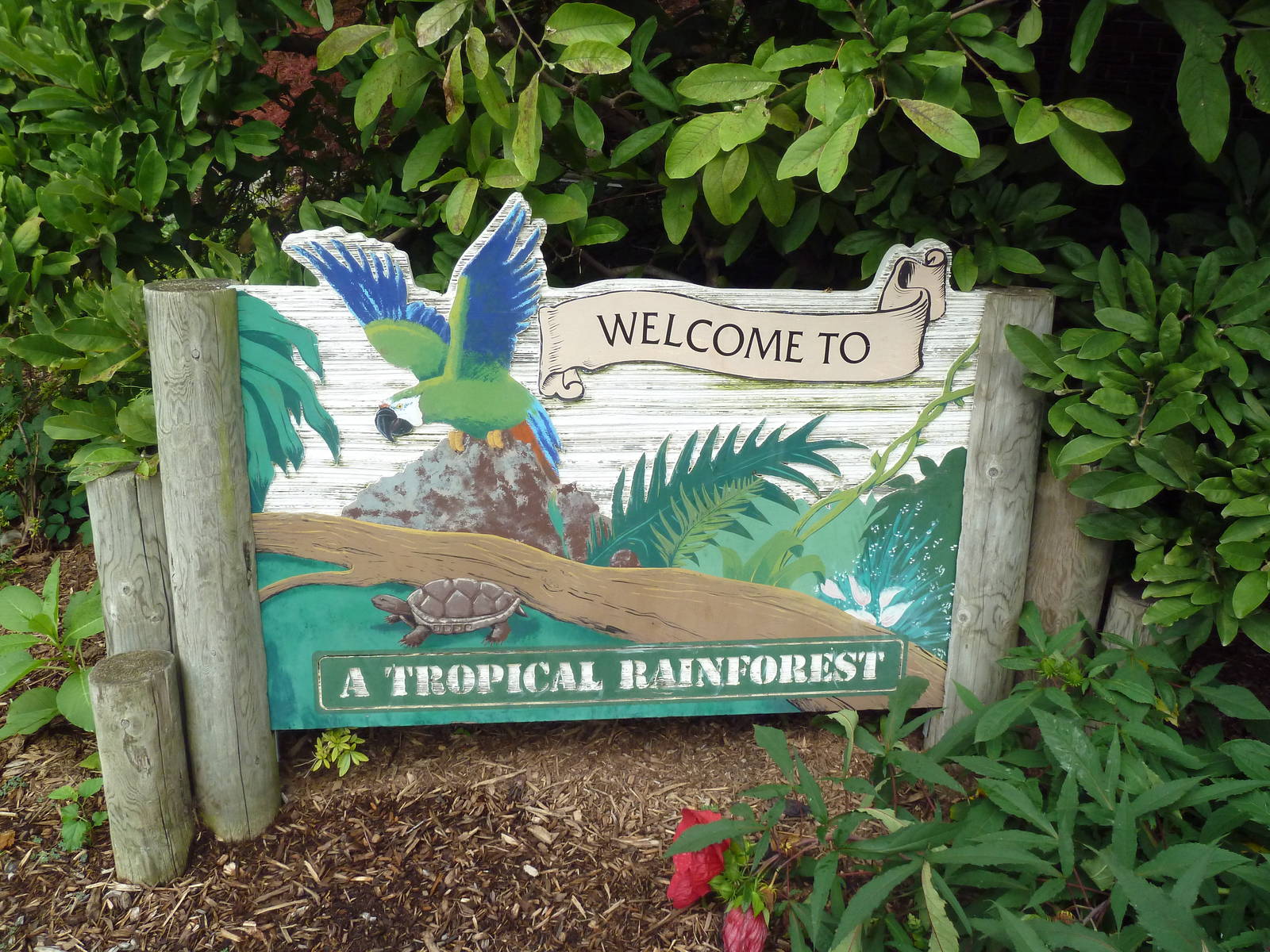 Tropical Rain Forest Building - Entrance Sign