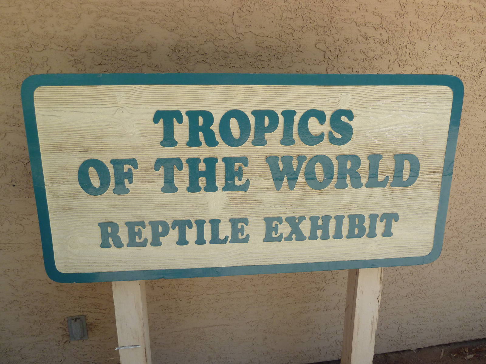 Tropics Of The World - Reptile House Sign