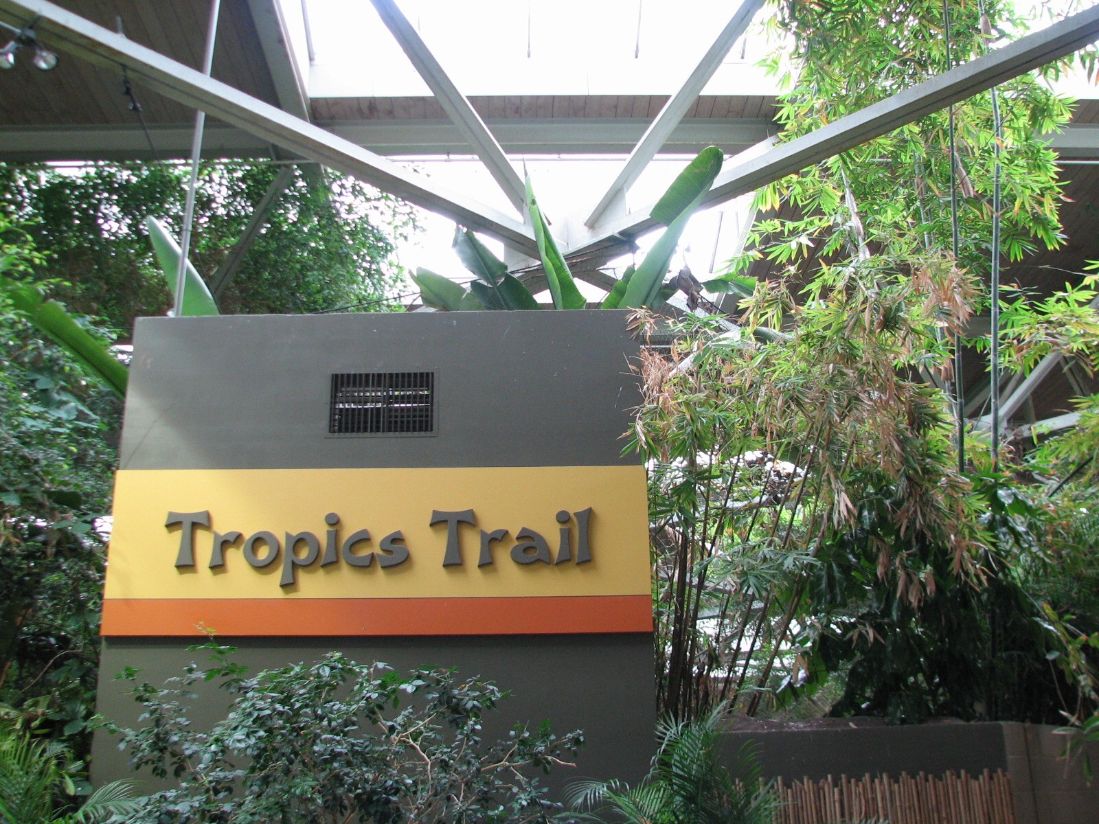 Tropics Trail - Entry Sign