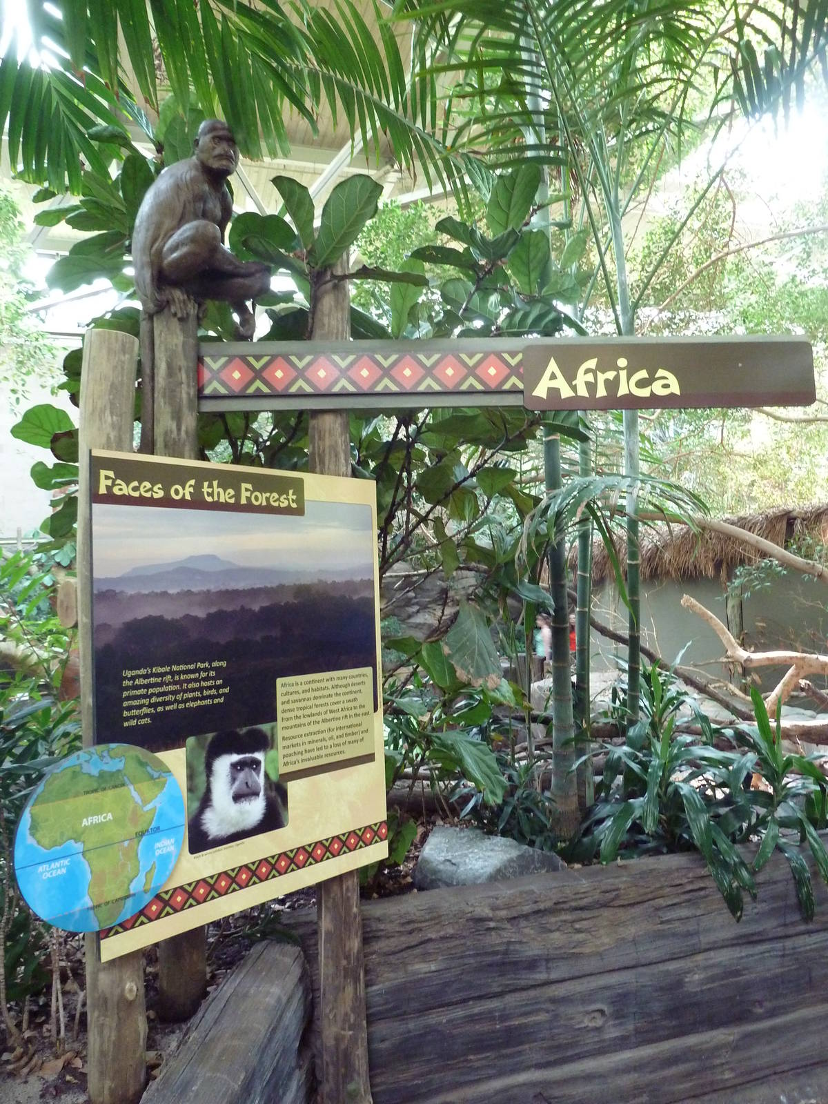 Tropics Trail - Faces of the African Forest Sign