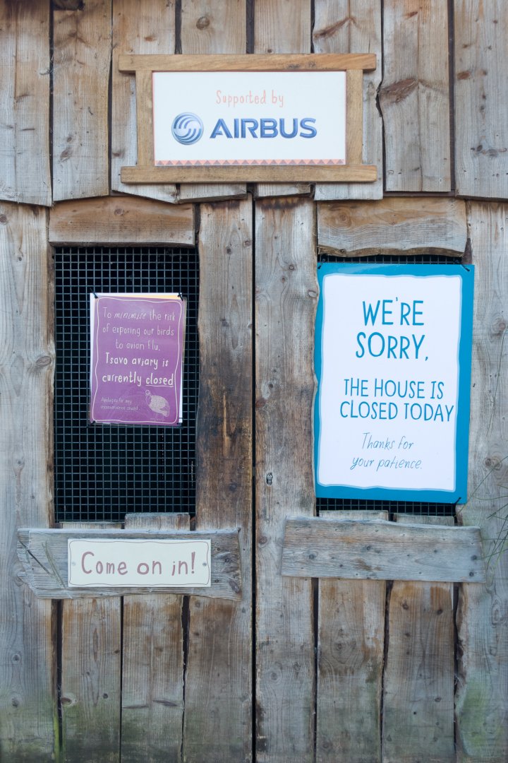 Tsavo Aviary Closed - 29/12/2016