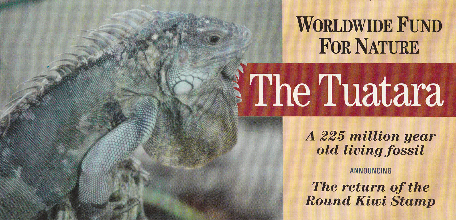 tuatara stamp promotional pamphlet