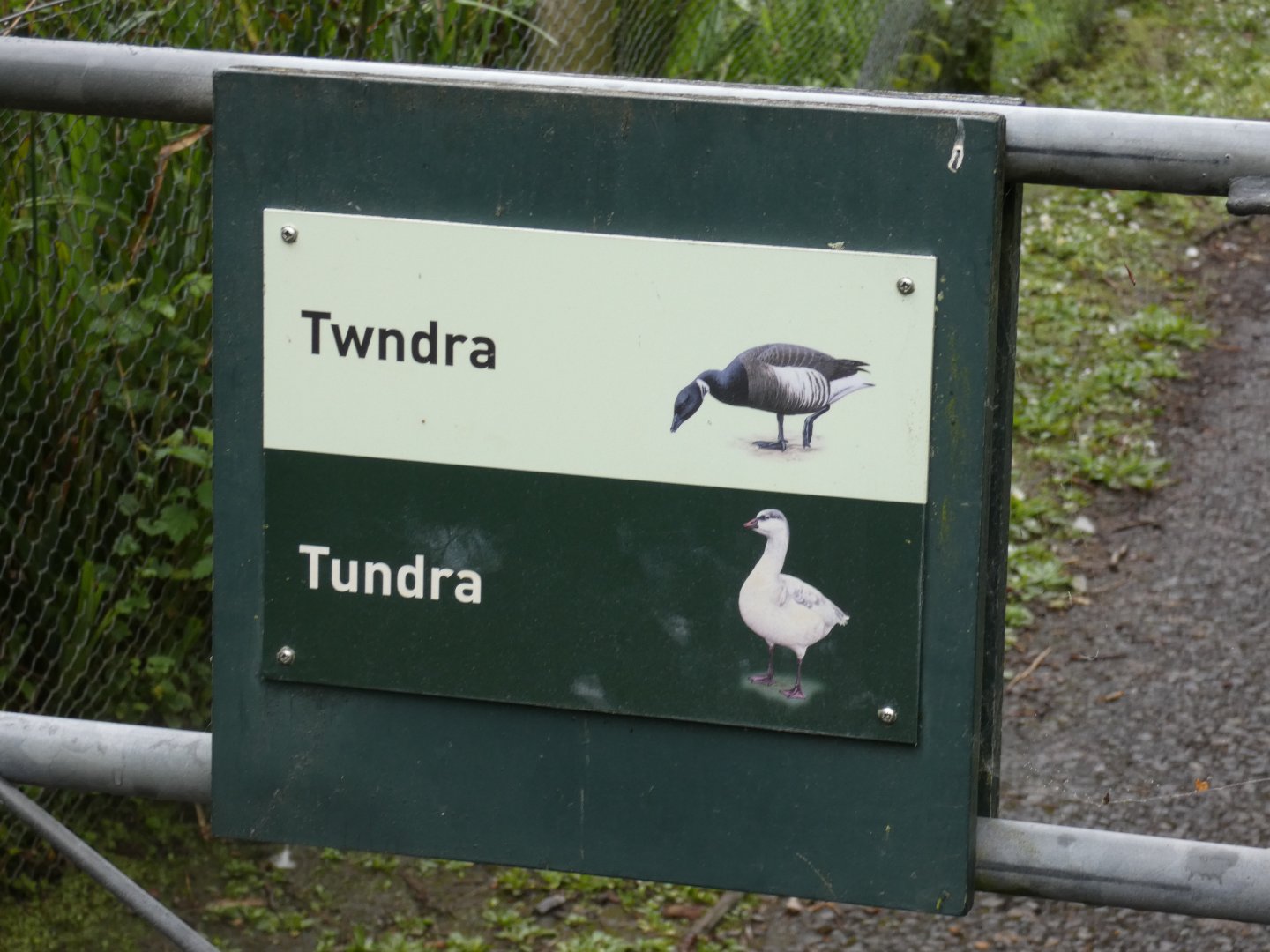 Tundra entry signage