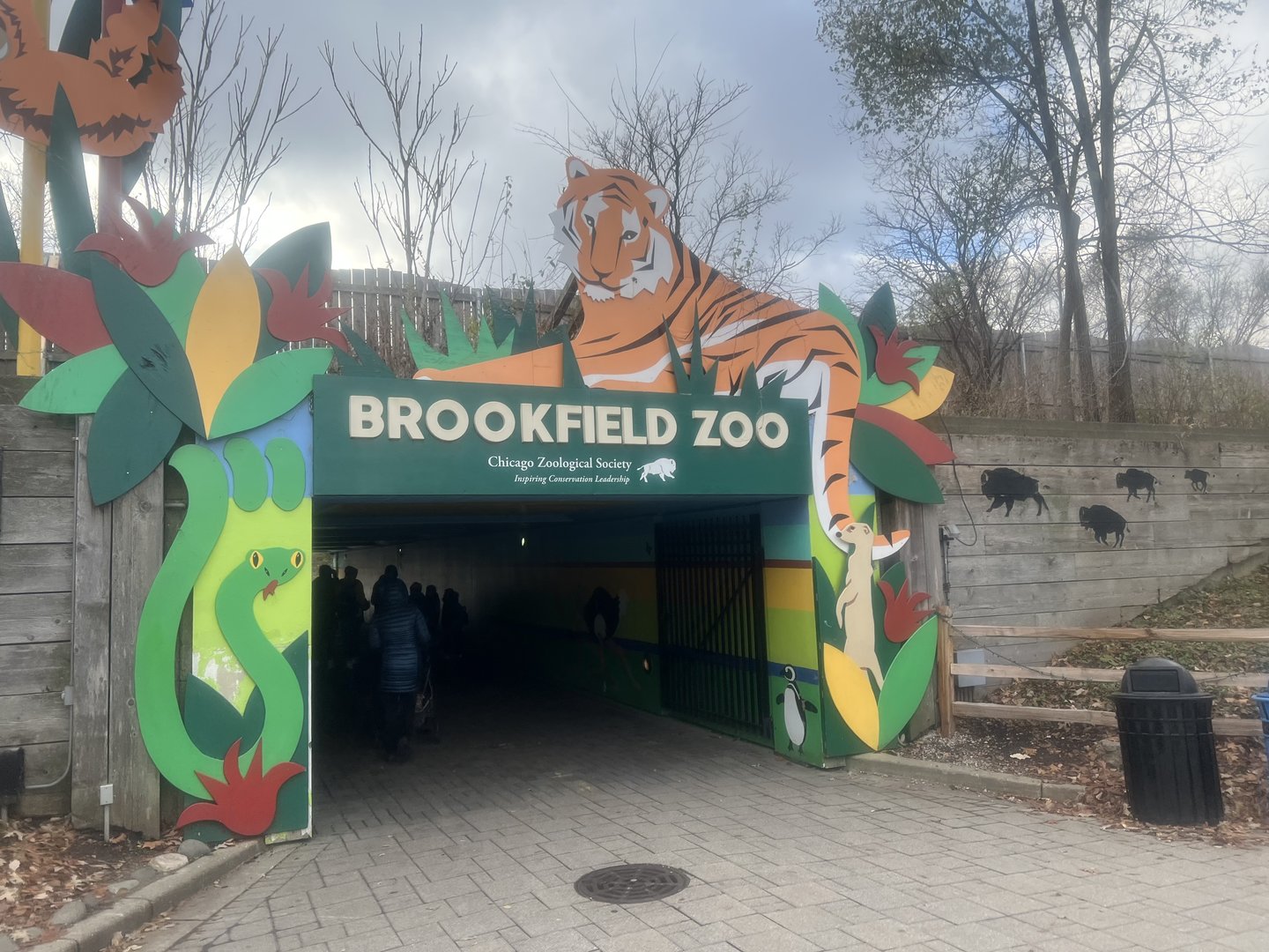 Tunnel to Entry Gate from Parking Lot