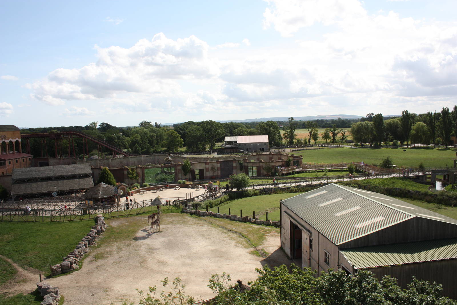 Two Giraffe Houses on one photograph, 4th August 2014