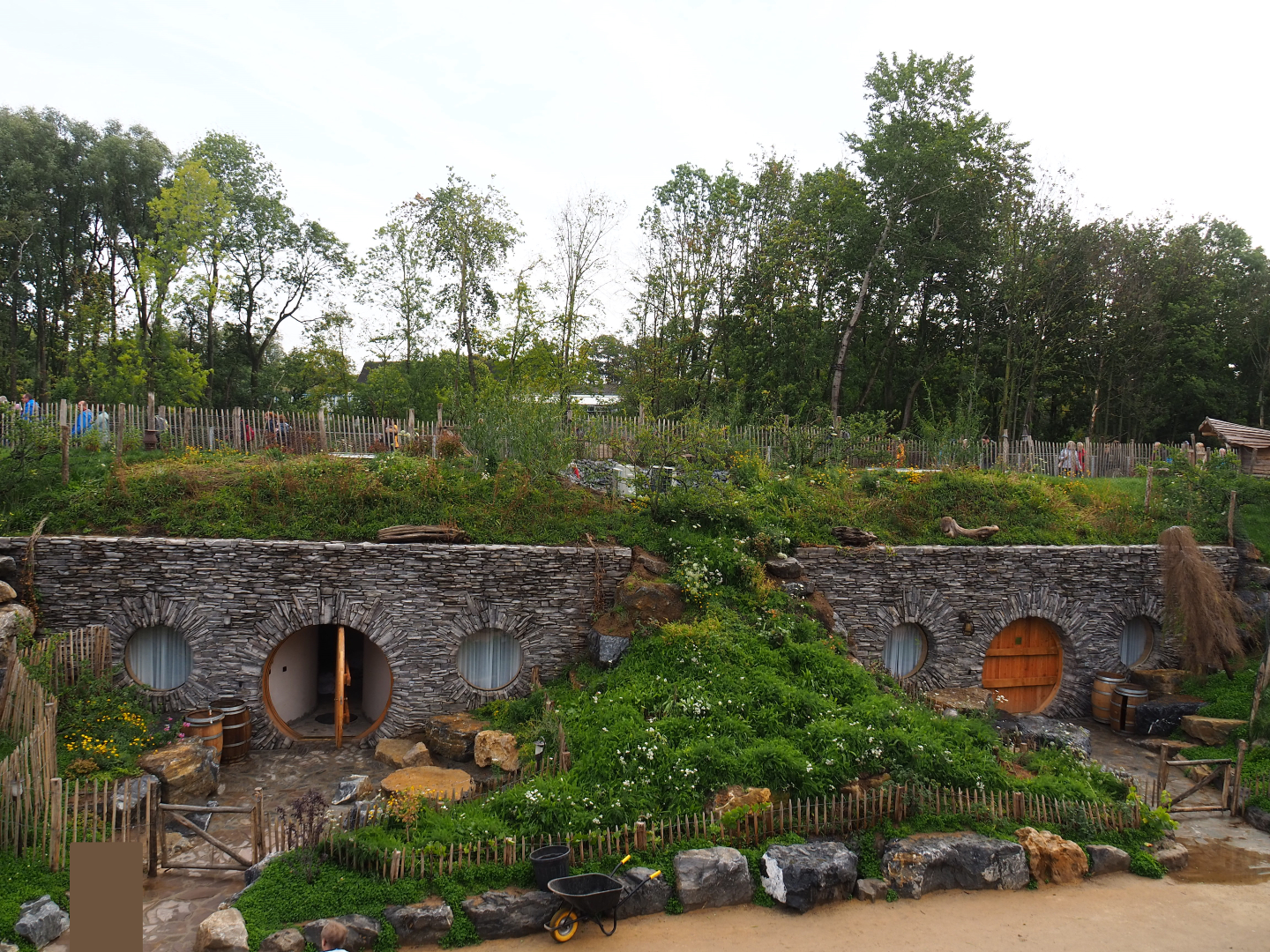 Two of the Full Moon lodges, 2019-10-04