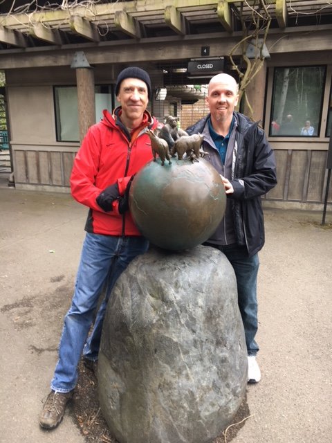 Two ZooChatters (just outside of the south entrance)