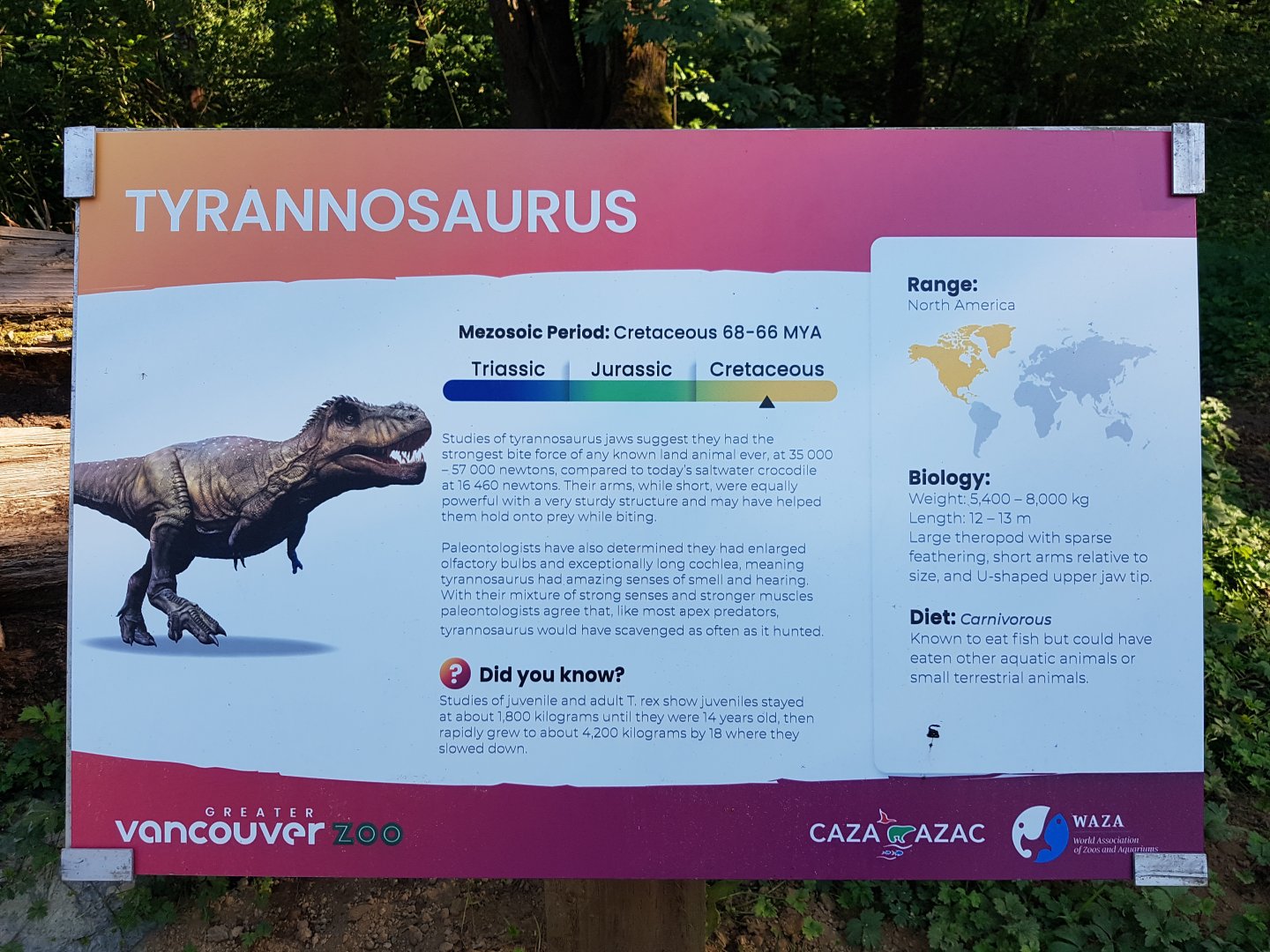 Tyrannosaurus Sign