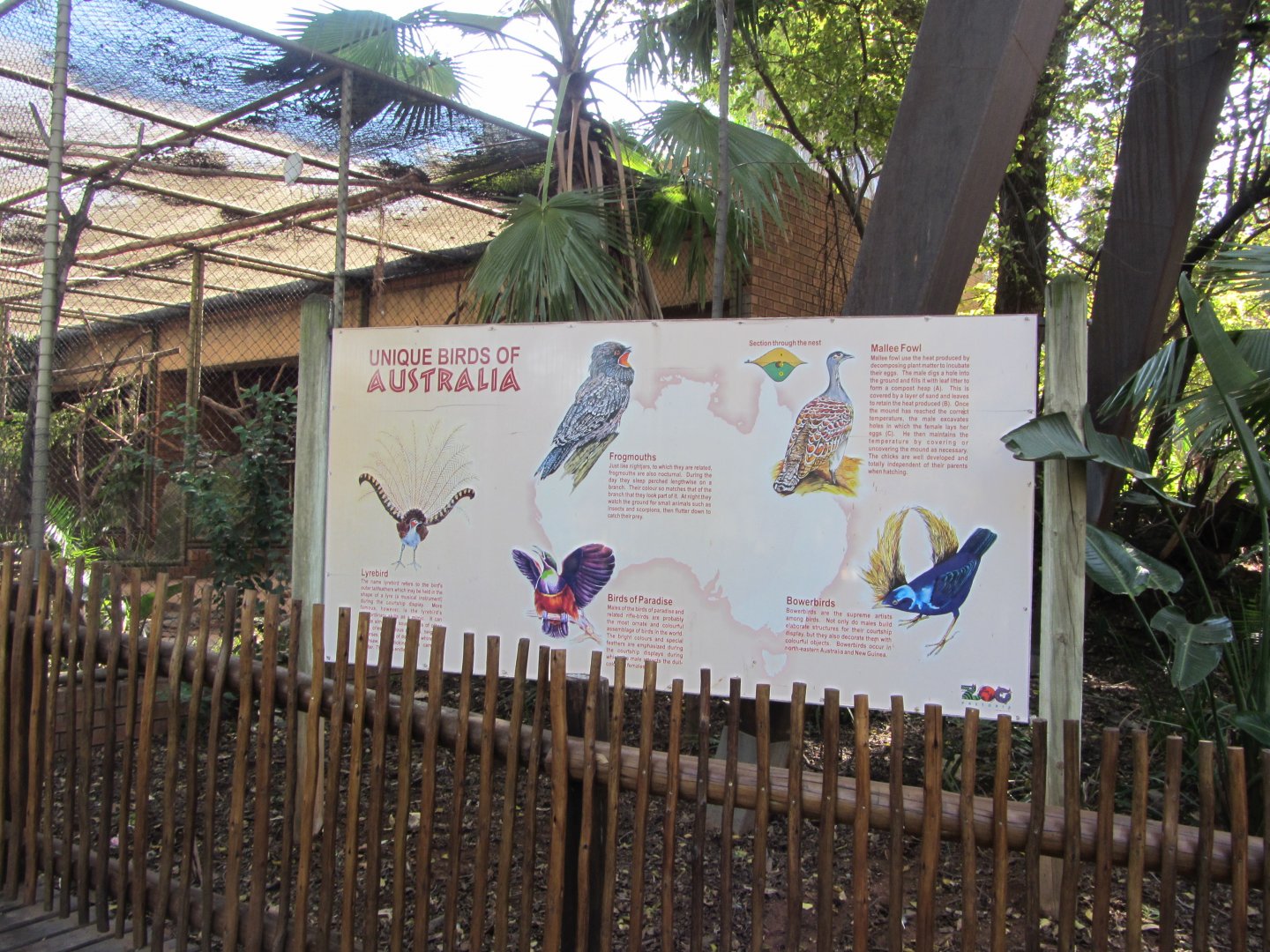 "Unique Birds of Australia" Signage