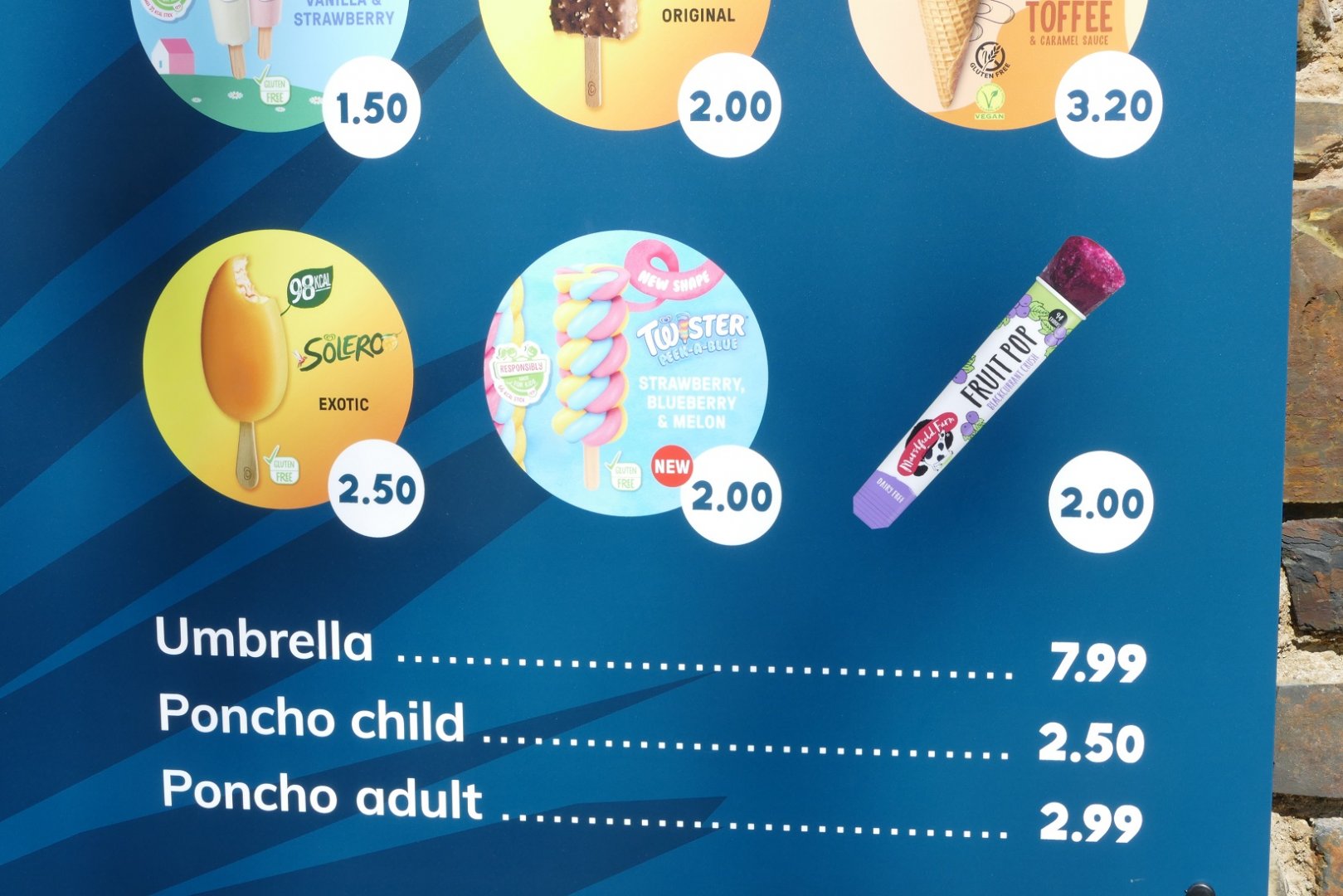 Unusual menu items, April 2021