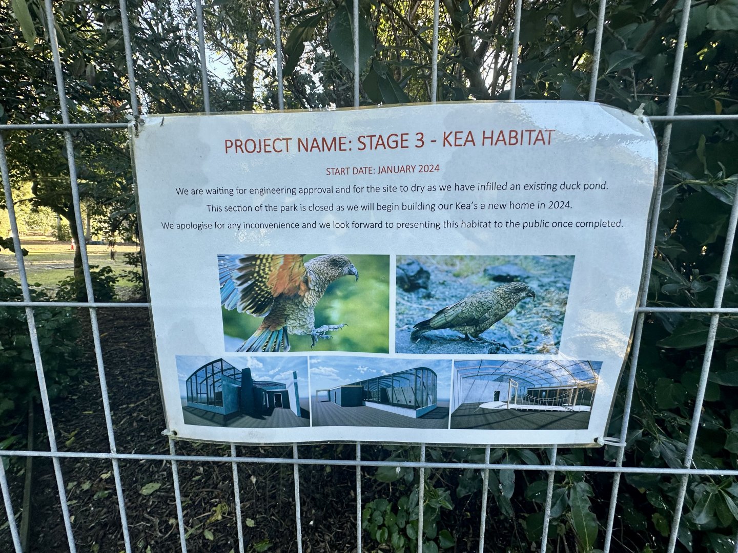 Upcoming Project - Kea Exhibit