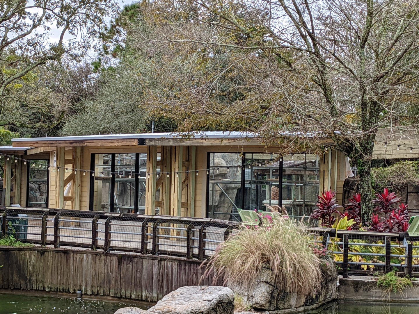 Update on former chimp habitat construction