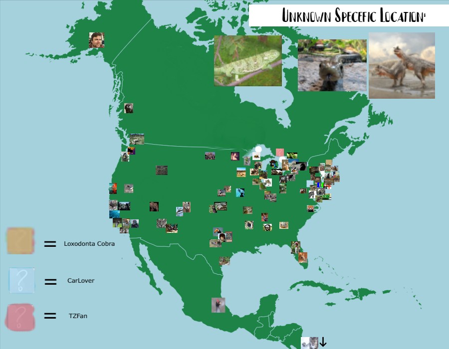 (UPDATED) A Map Of Where Our Fellow ZooChatters Live: North America
